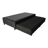 Sommier Cama Marinera Mussa Urania Chenille Negro 90x190