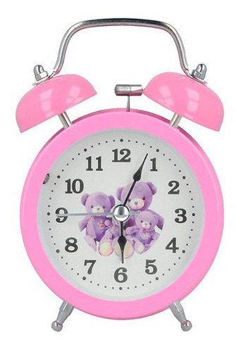 Reloj Despertador Campana  Para Niña Con Alarma Y Luz 