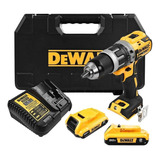 Rotomartillo Dewalt Dcd796 20v Brushless 1 Bateria 2ah Y Cargador, Color Amarillo.