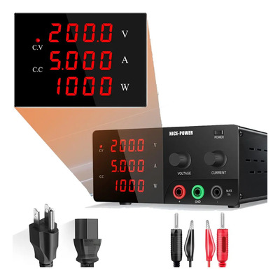Fuente De Alimentación Regulable Laboratorio 200v 5a 1000w
