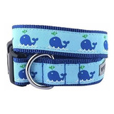 The Worthy Dog Squirt Whale Ajustable Designer Pet Collar