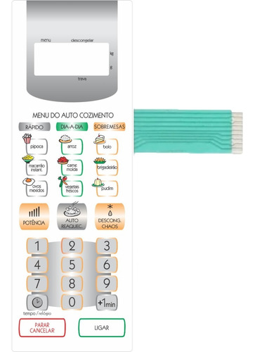 Membrana Teclado Microondas Panasonic Nnst 357