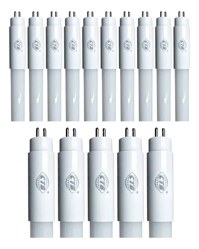 Kit 15 Lâmpadas Led Tubular 55cm 9w T5 Bivolt Branco Frio