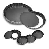 Set De 6 Moldes Tarta Desmontables, 11puLG, 9puLG Y 4puLG,