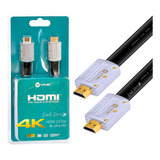 Cabo Hdmi Flat Desmontável 2.0 4k 3 Metros Ethernet Hdr Arc