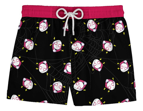 Bermuda Short Masc Gweene Mulher Aranha Super Heroína 349