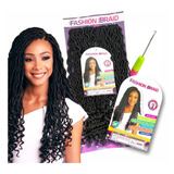 Cabelo Crochet Fashion Braid Goddess Dread Fibra Premium