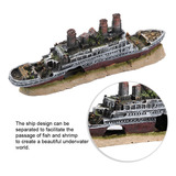Barco Hundido Titanic, Decoración Para Pecera Tienda