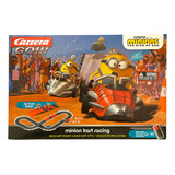 Pista De Carritos Electrica Minions Carrera Kart Racing Color Negro