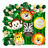 50 Art Animal Granja Candybar Cumpleaños Globo Selva Zoo