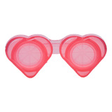 Estuche Para Lentes De Contacto En Forma De Corazon Rosa