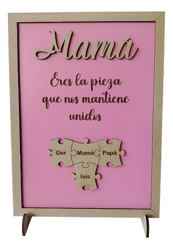 Cuadro Regalo Día De La Madre Mama 10 De Mayo Con Base
