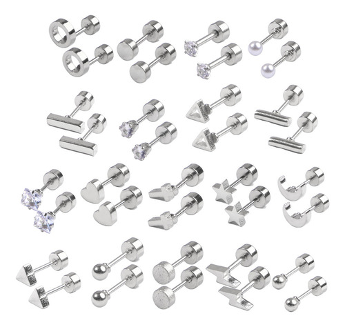 (s) Set De Pendientes De Acero Inoxidable Para Mujeres Y Hom