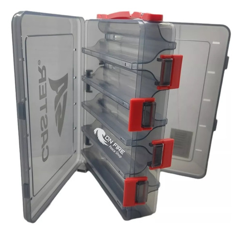 Caja Caster Para Señuelos Doble Faz 12 Divisiones 20x17x5cm