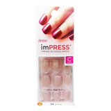 Kiss New York Impress Unhas Autocolantes Curto - Girlie Girl