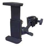 Suporte De Celular P/ Pedestal Musico Palestra Sc01 Saty Pro Cor Preto