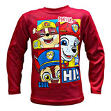 Remera Paw Patrol Patrulla Canina Marshall 100% Algodon