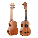 Ukelele Soprano 21'' Sapele Con Cenefa + Funda Lady Jane