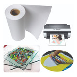 Vinilo Autoadhesivo Semi Transparente Impresión Tinta Inkjet