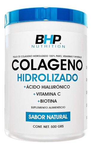 Bhp Colageno Hidrolizado + Biotina 500 Gr