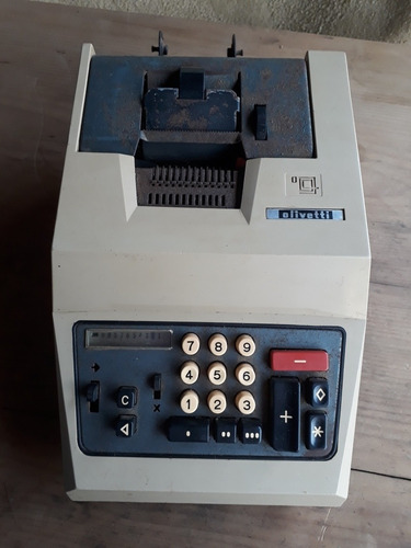 Antiga Máquina De Calcular Elétrica Olivetti Eletrosuma 20 