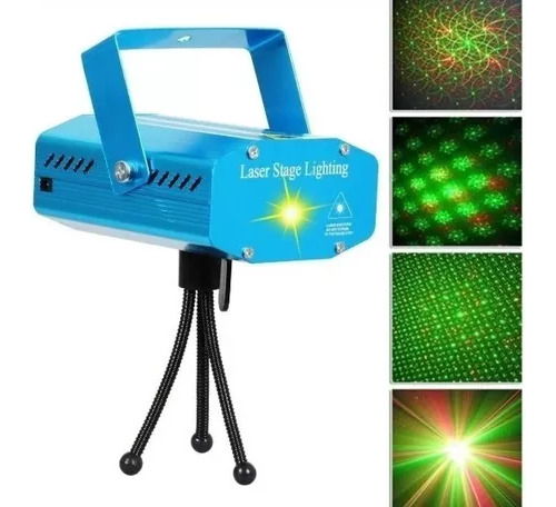 Mini Laser Led Projetor Raio Holografico Festa Balada Dj