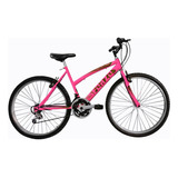 Bicicleta Dama Rin 26 En Aluminio 18 Cambios Color Rosa