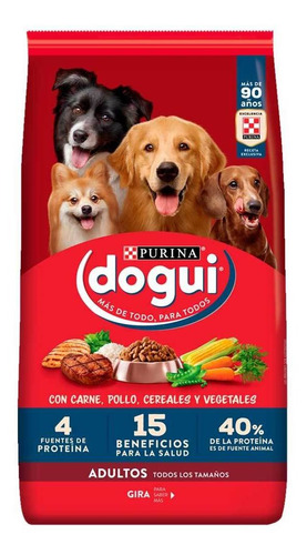 Dogui Adulto Carne/pollo/cereales/vegetales X 21 Kg + 3 Kg