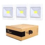 Kit 3 Luminárias Led Interruptor Sem Fio Pilha Imã P/ Móveis