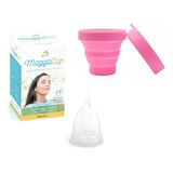 Copita Menstrual + Vaso Esterilizador Maggacup Silicona Rosa