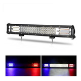 Barra Led 20 Pulgadas Con Estrobo Rojo Y Azul 288w4x4 Barras