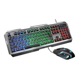 Kit Gamer De Teclado Y Mouse Trust Gxt 845 Tural Alámbrico 