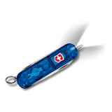 Navaja Signature Lite Color Azul Traslúcido Victorinox