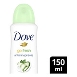 Desodorante Dove Go Fresh Pepino E Chá Verde 150ml