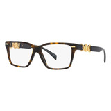 Lentes Versace Ve3335 5404 Havana Oftalmico Original Nuevo 