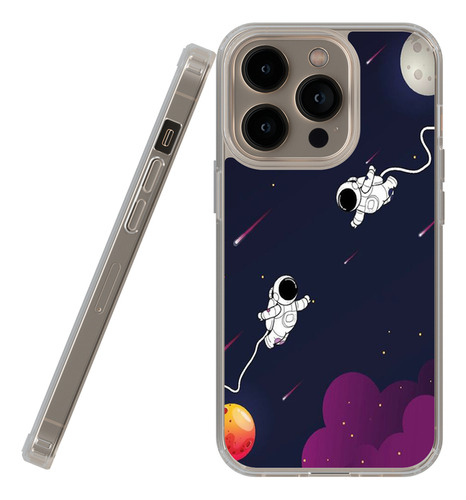 Funda Transparente Para iPhone De Astronauta Luna!