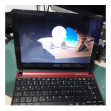 Netbook Acer Aspire One D257 4gbram Ssd240gb Vermelho Usado.