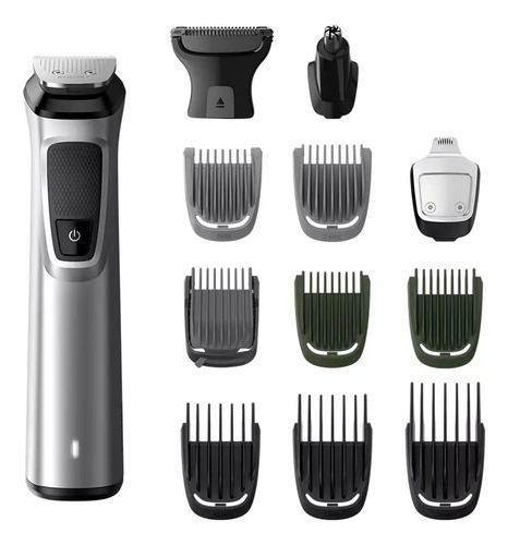 Aparador De Pelos Philips Multigroom 13 Em 1 Mg7715/15