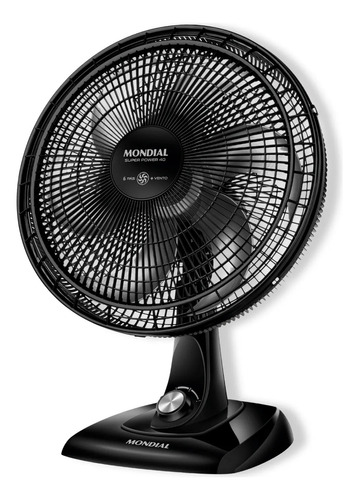 Ventilador De Mesa Mondial 40cm Preto 127v Super Power 