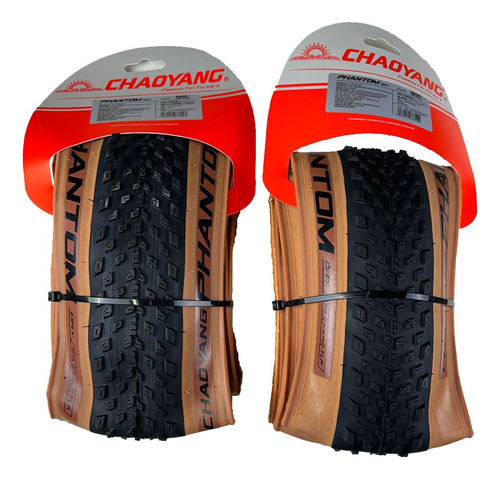 Par Pneu Mtb Chaoyang Phantom Dry Aro 29x2.20 Tbl Fx Bege