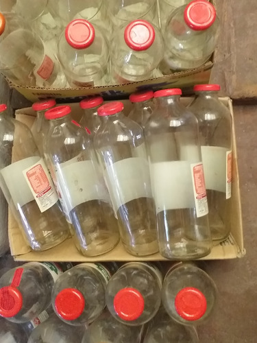 Botellas(50) De Vidrio Usadas Con Tapa