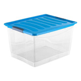 Organizador Contenedor Plastico Con Tapa 18 Litros X8 U