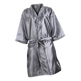 Batas Tipo Kimono, Batas De Peluquería, Capas, Gris