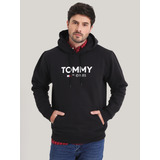 Polerón Hoodie Con Logo Essential Negro Tommy Jeans