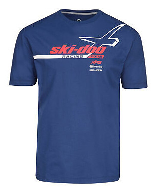 Ski-doo Mens Navy X-team T-shirt  Tee Short Sleeve Crew  Fxt