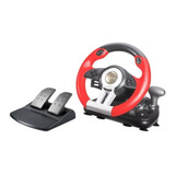 Volante Con Pedalera Noga Gears 180° Vibracion Pc Ps4 Xbox 