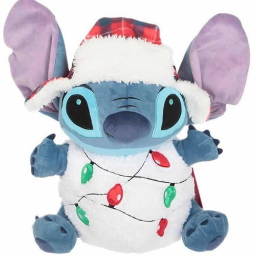 Peluche De Stich Navideño Con Luces Disney Lilo 50 Cm