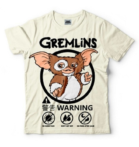 Remera Gremlins Gizmo Serigrafia Algodon Peinado