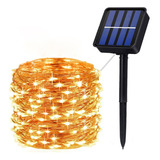 Guirnalda De Luces Solares, 20 M, Impermeable, Para Jardín