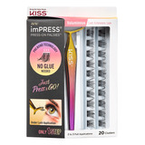 Pestañas New Kiss Impress Press-on Falsies Kit Sin Pegamento